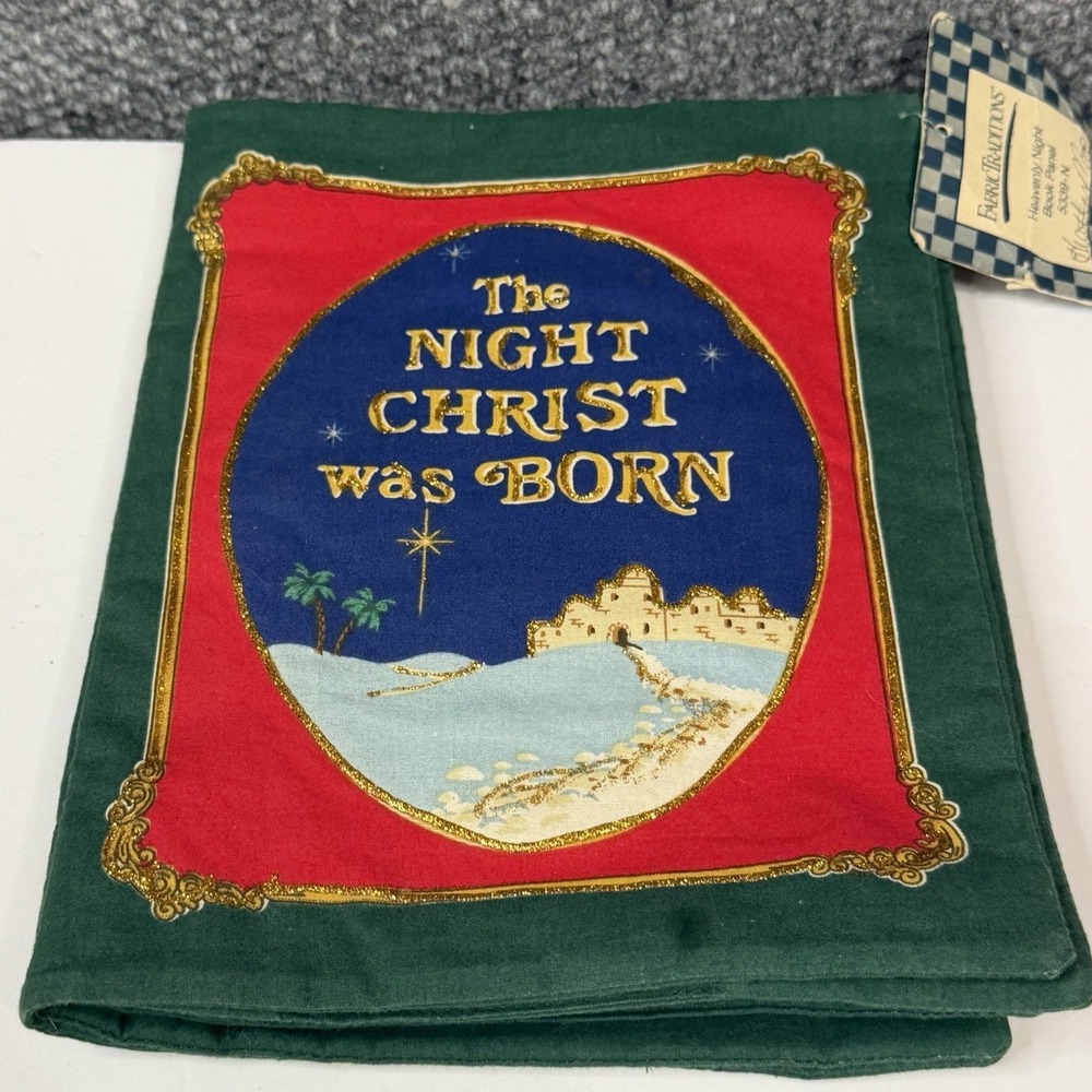 The Night Christ Was Born Soft Cloth Book- Christmas Soft Book,‎ New & Assembled